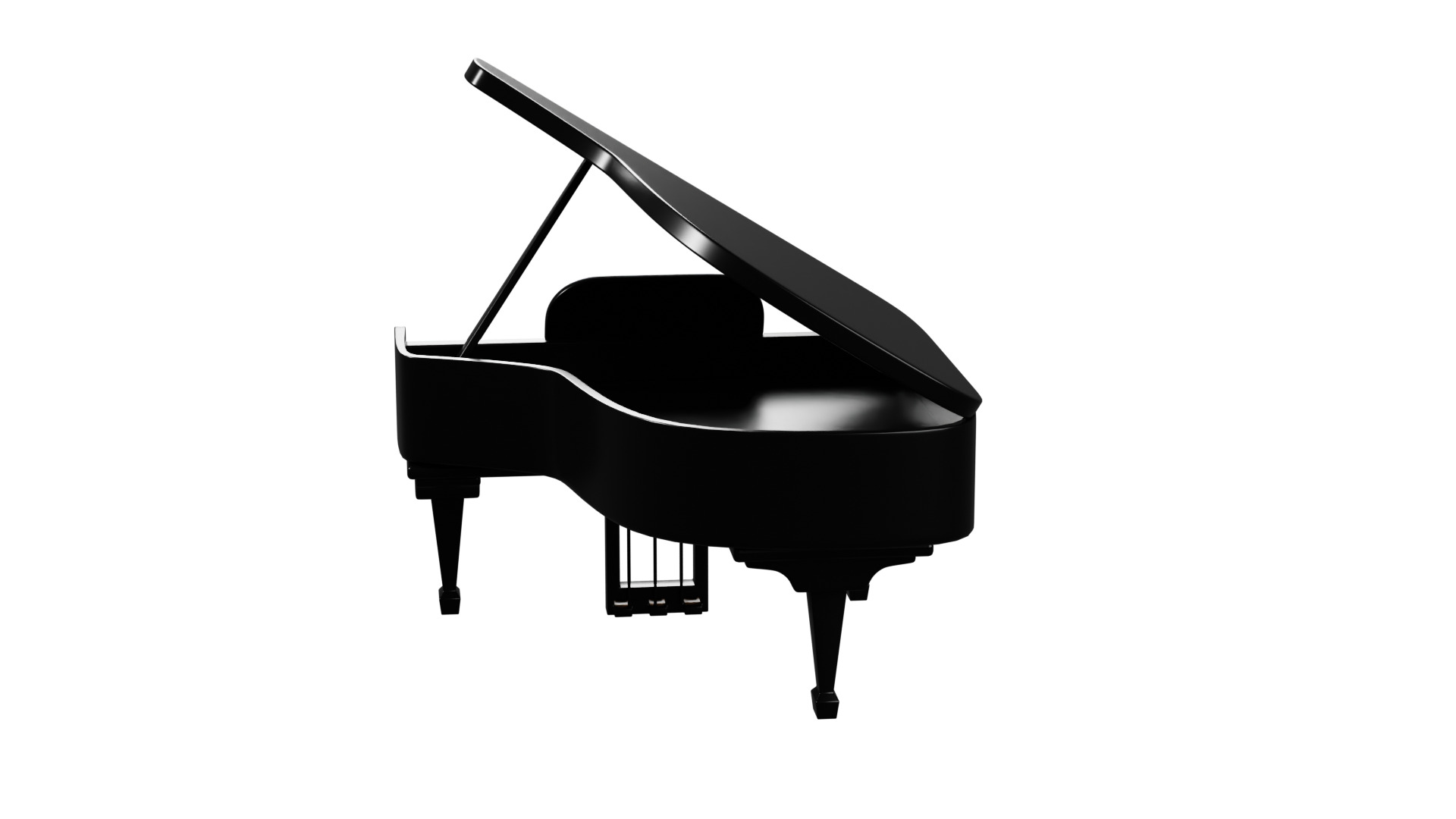 3D Grand Piano 3D model_13