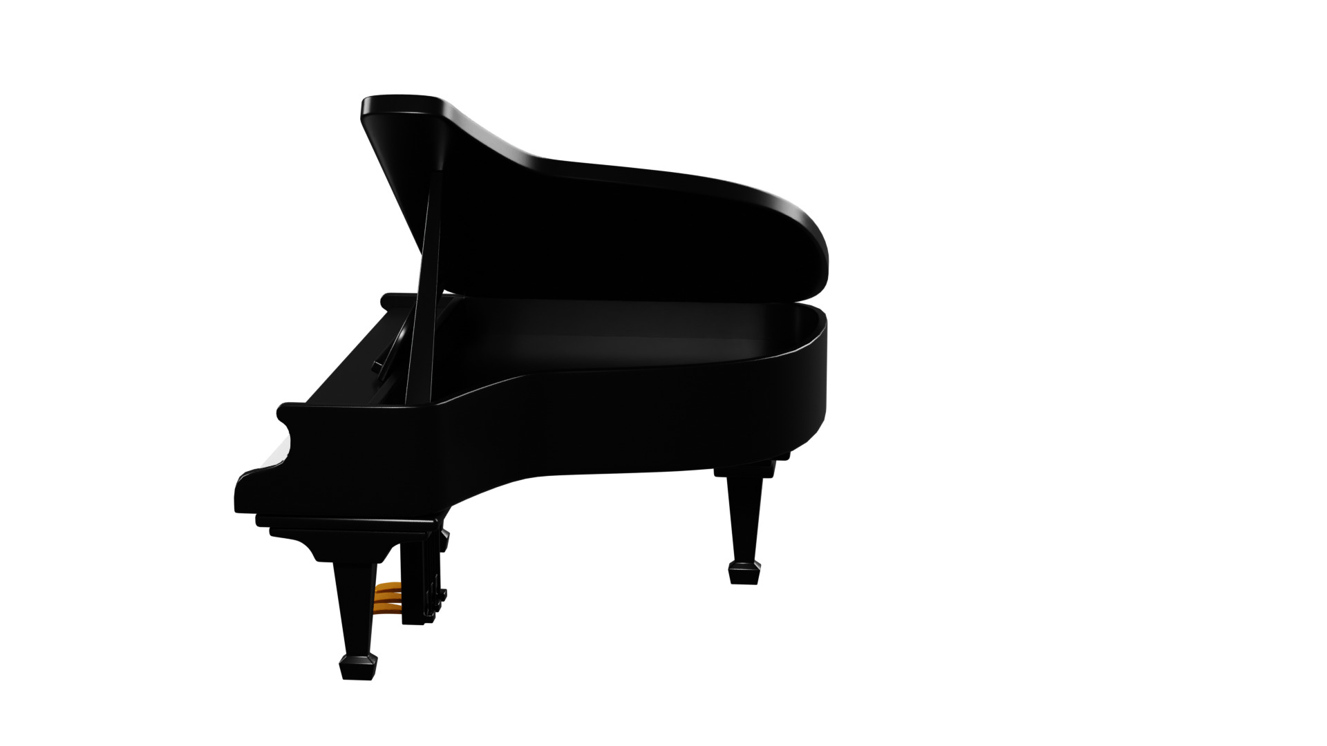 3D Grand Piano 3D model_8