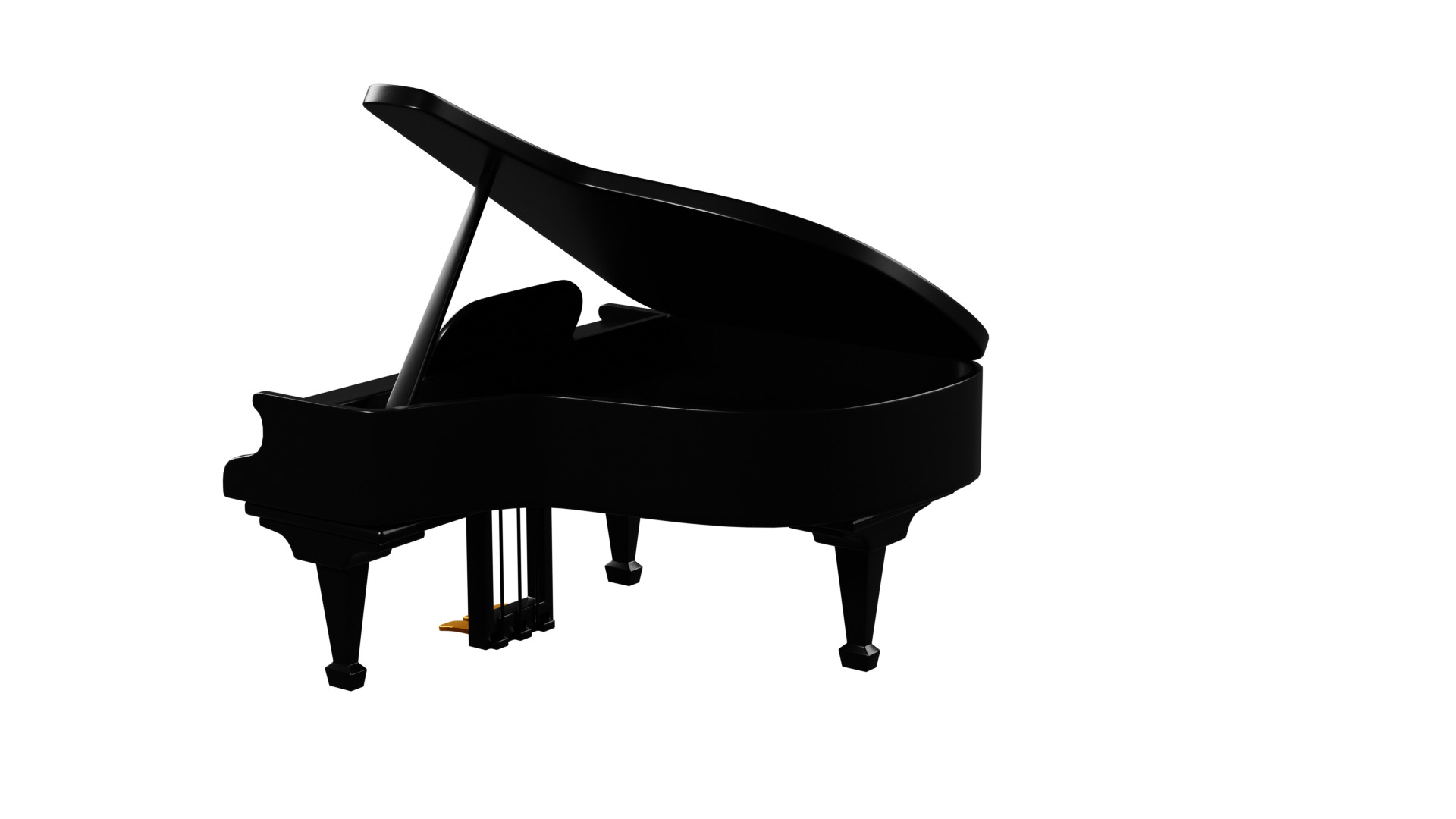 3D Grand Piano 3D model_10