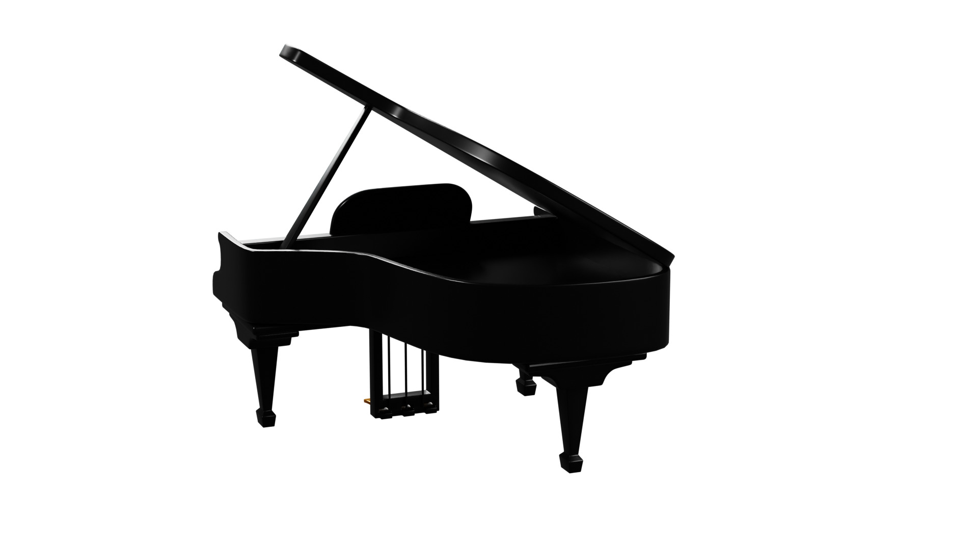 3D Grand Piano 3D model_12