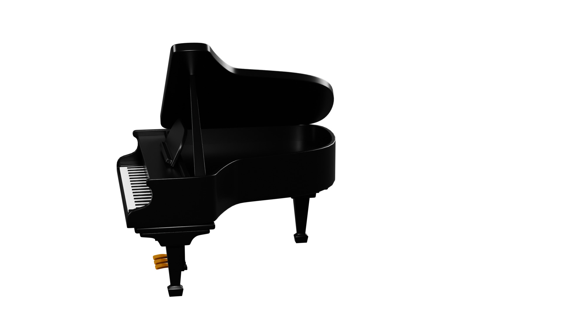 3D Grand Piano 3D model_7