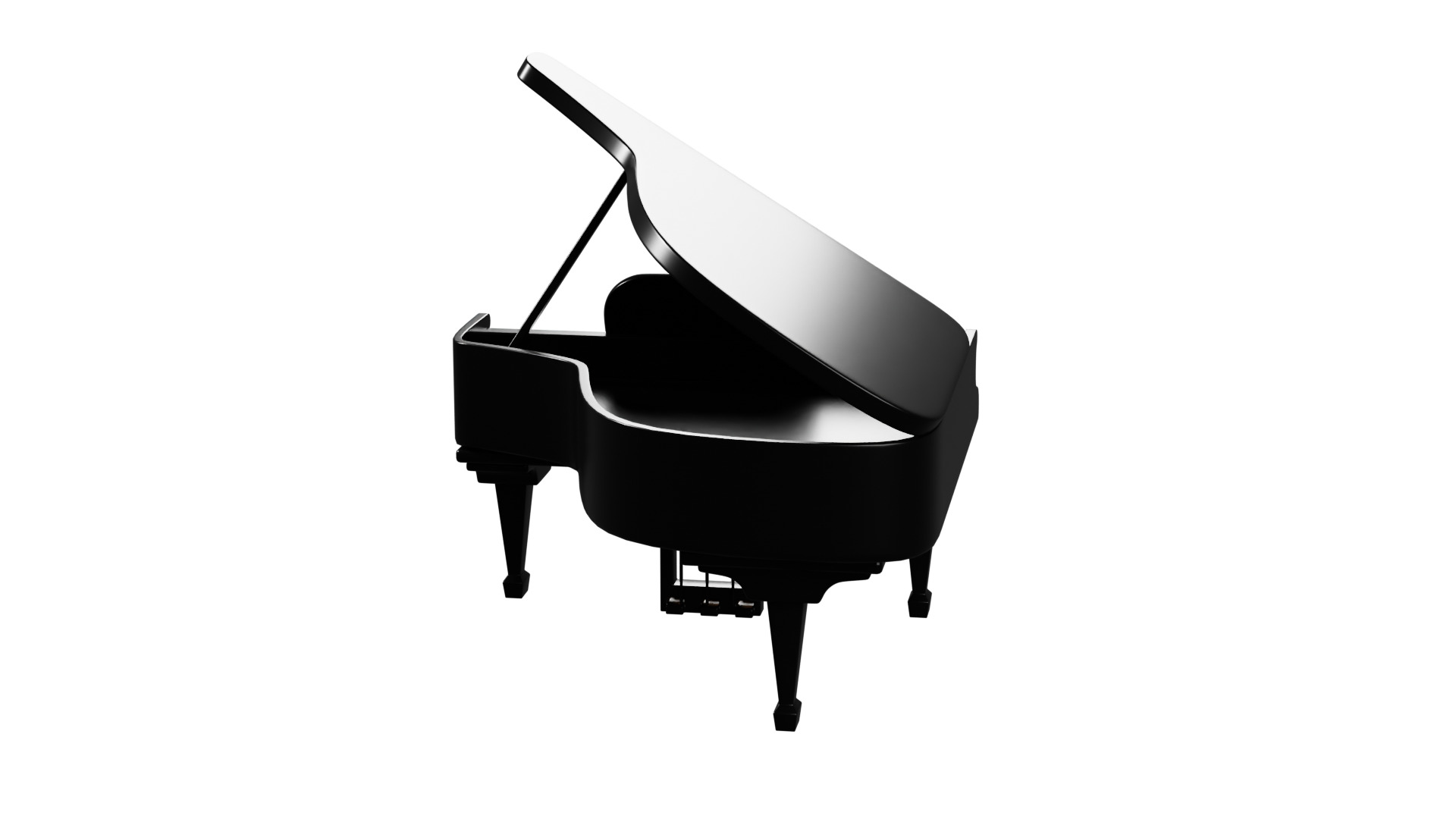 3D Grand Piano 3D model_14