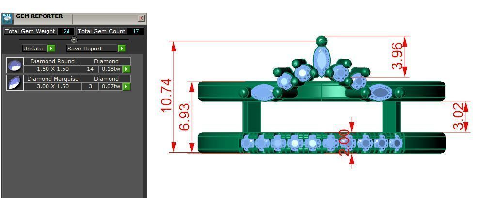 Solitaire Ring 3D print model_1