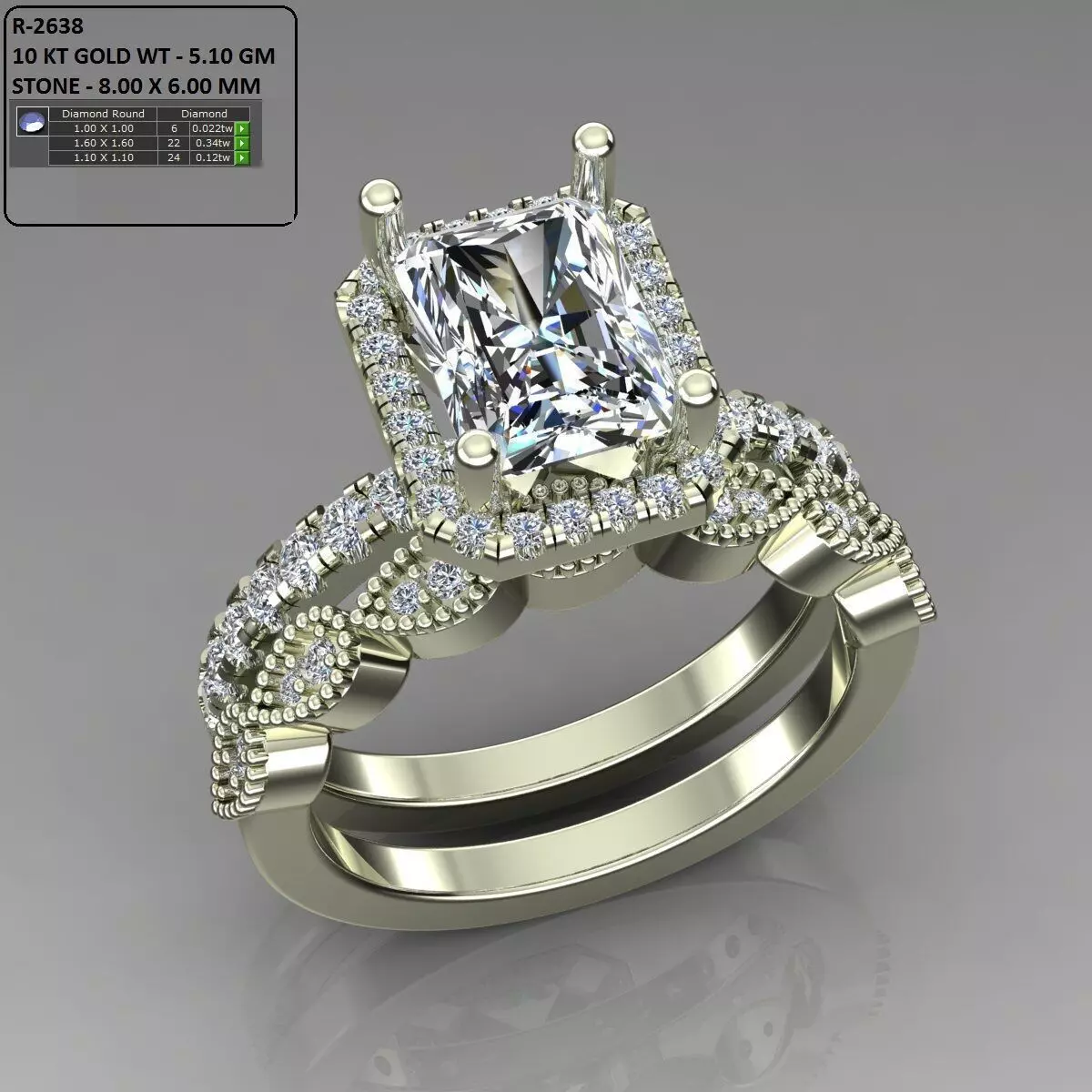 Solitaire Ring 3D print model_0