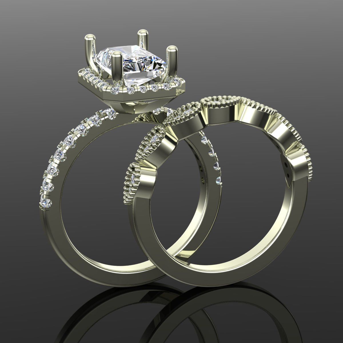 Solitaire Ring 3D print model_1
