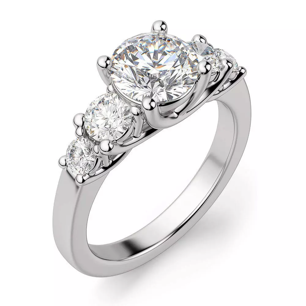 Solitaire Ring 3D print model_0