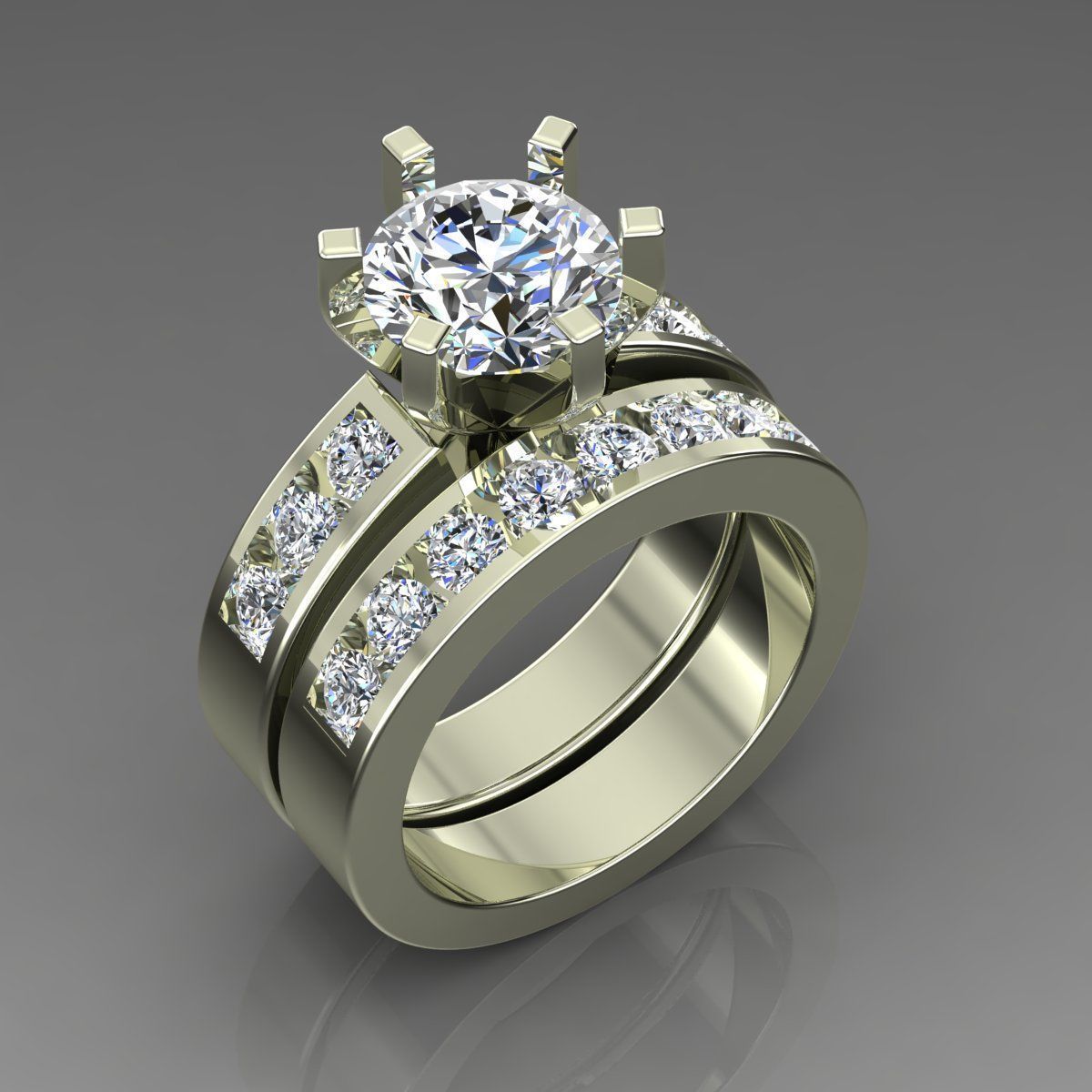Solitaire Ring 3D print model_1
