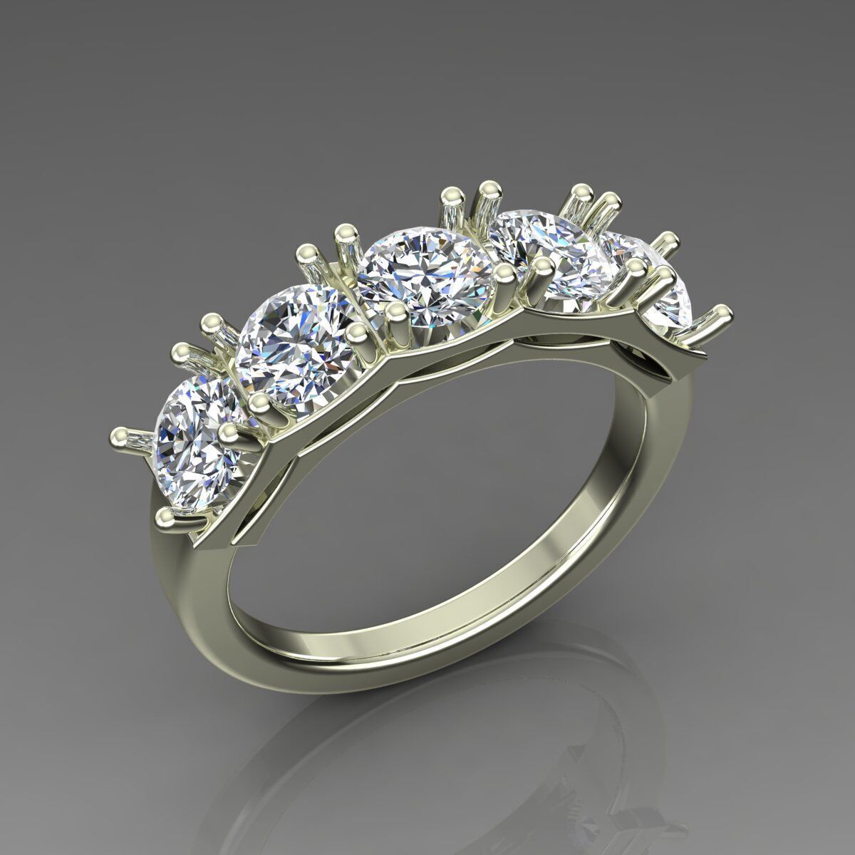 Band Ring 3D print model_2