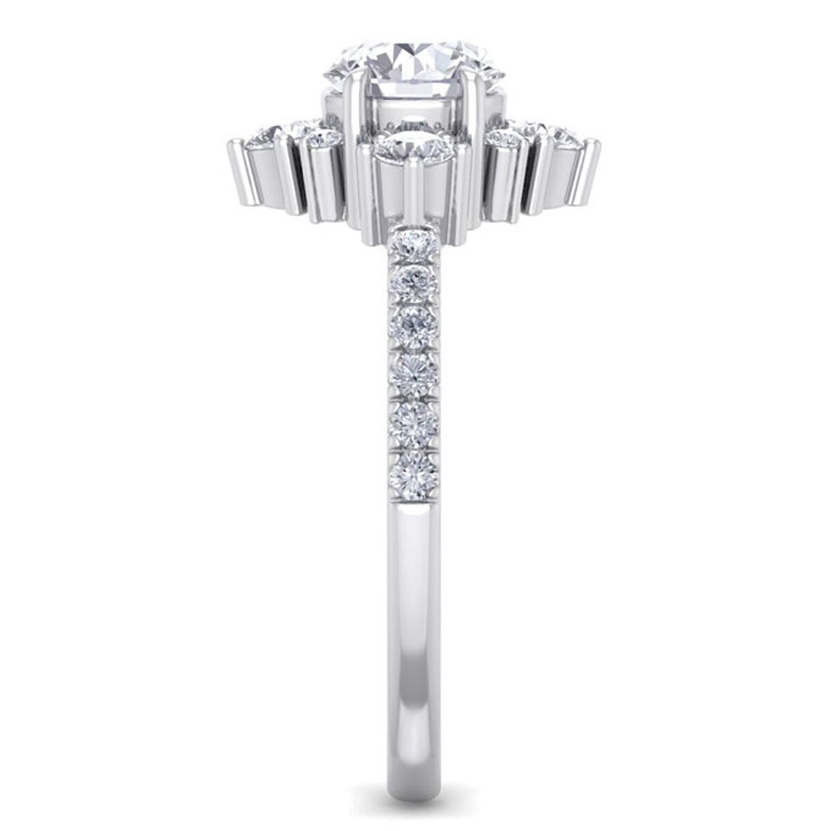 Solitaire Ring 3D print model_4