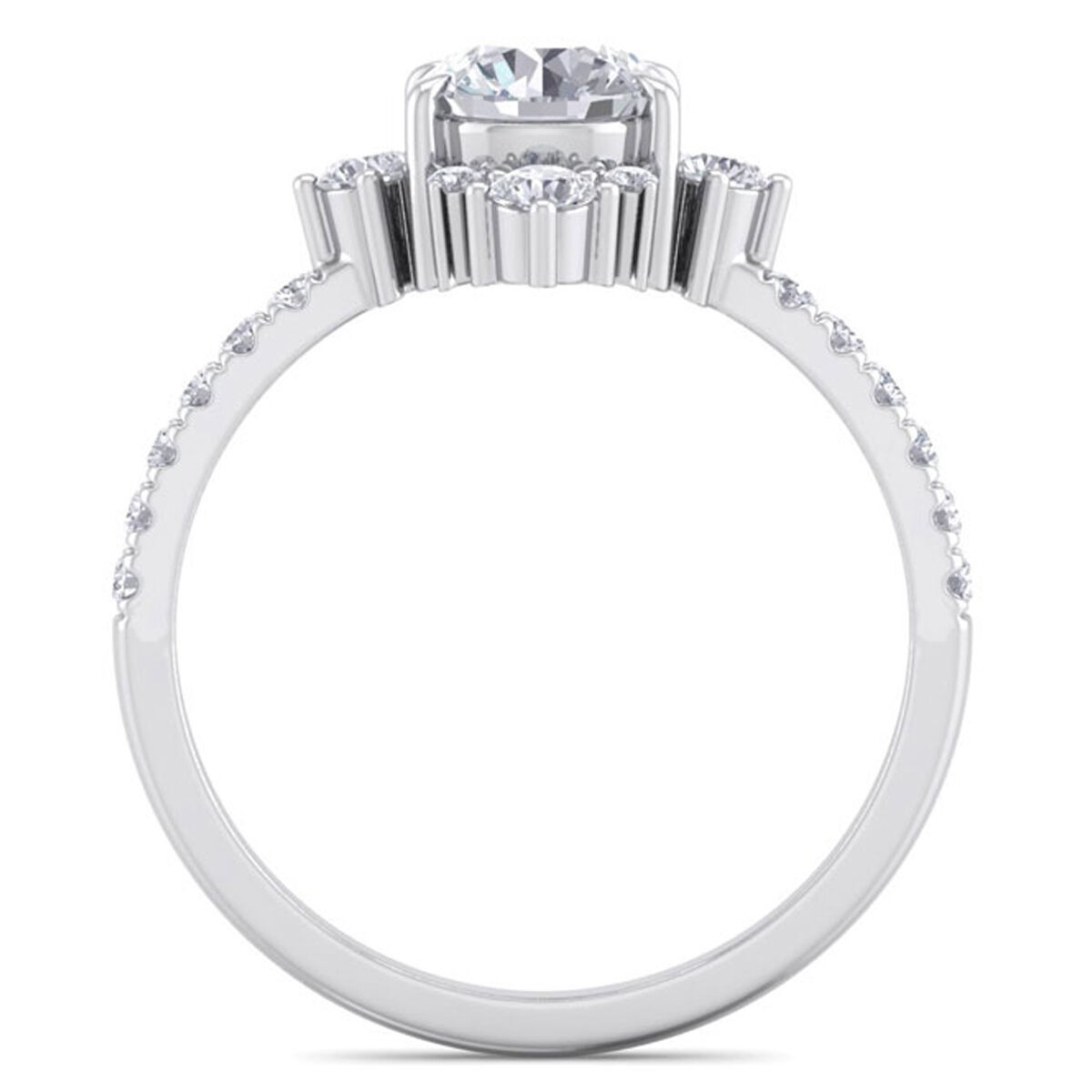 Solitaire Ring 3D print model_2