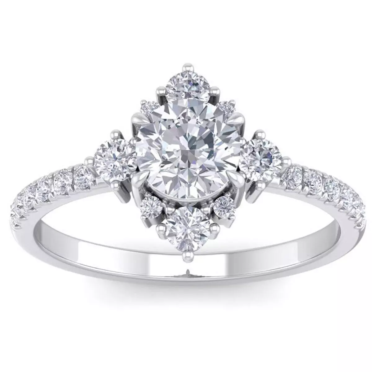 Solitaire Ring 3D print model_0