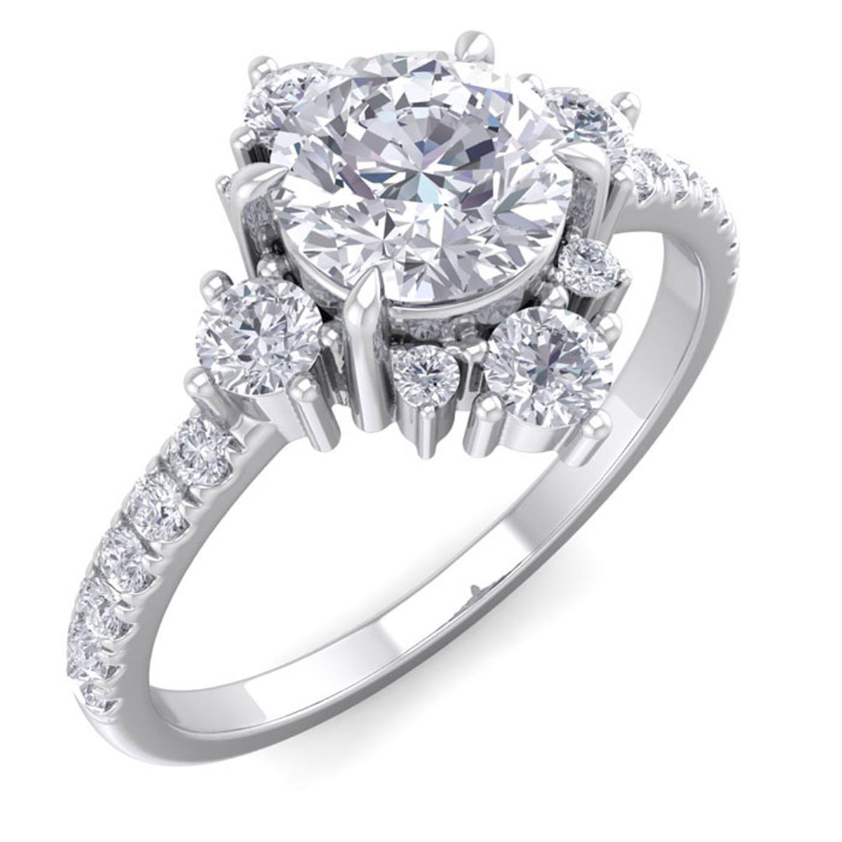 Solitaire Ring 3D print model_1