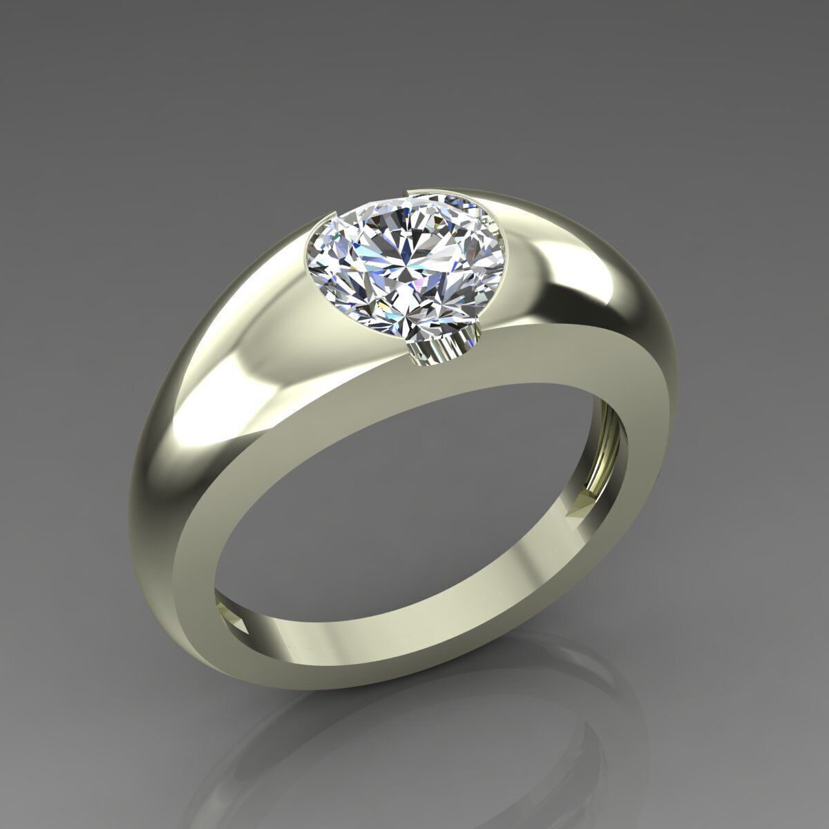 Band Ring 3D print model_2