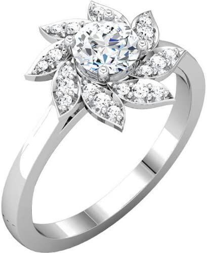 Solitaire Ring 3D print model_2