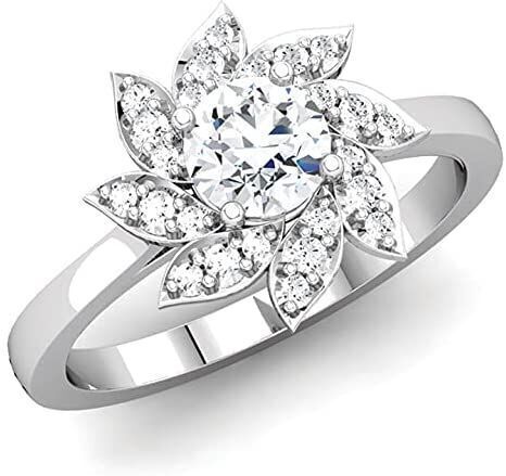 Solitaire Ring 3D print model_3