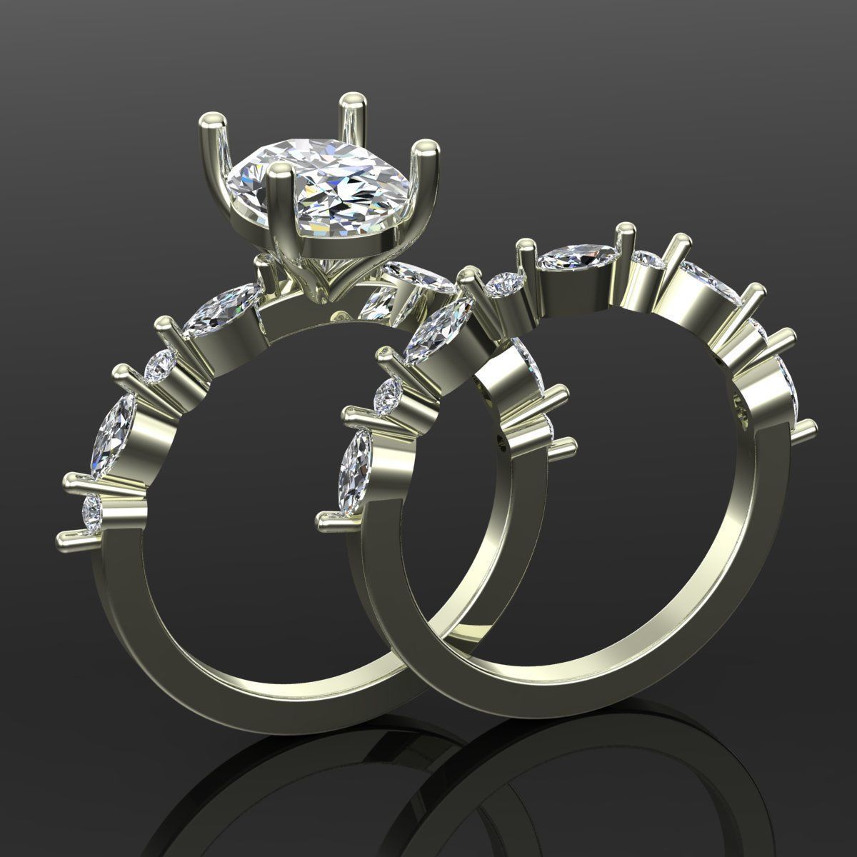 Solitaire Ring 3D print model_1