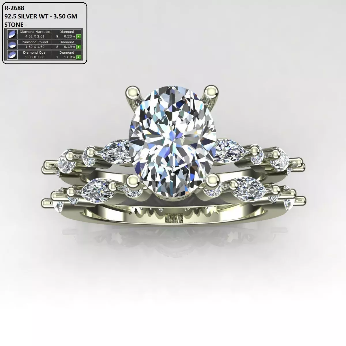 Solitaire Ring 3D print model_0