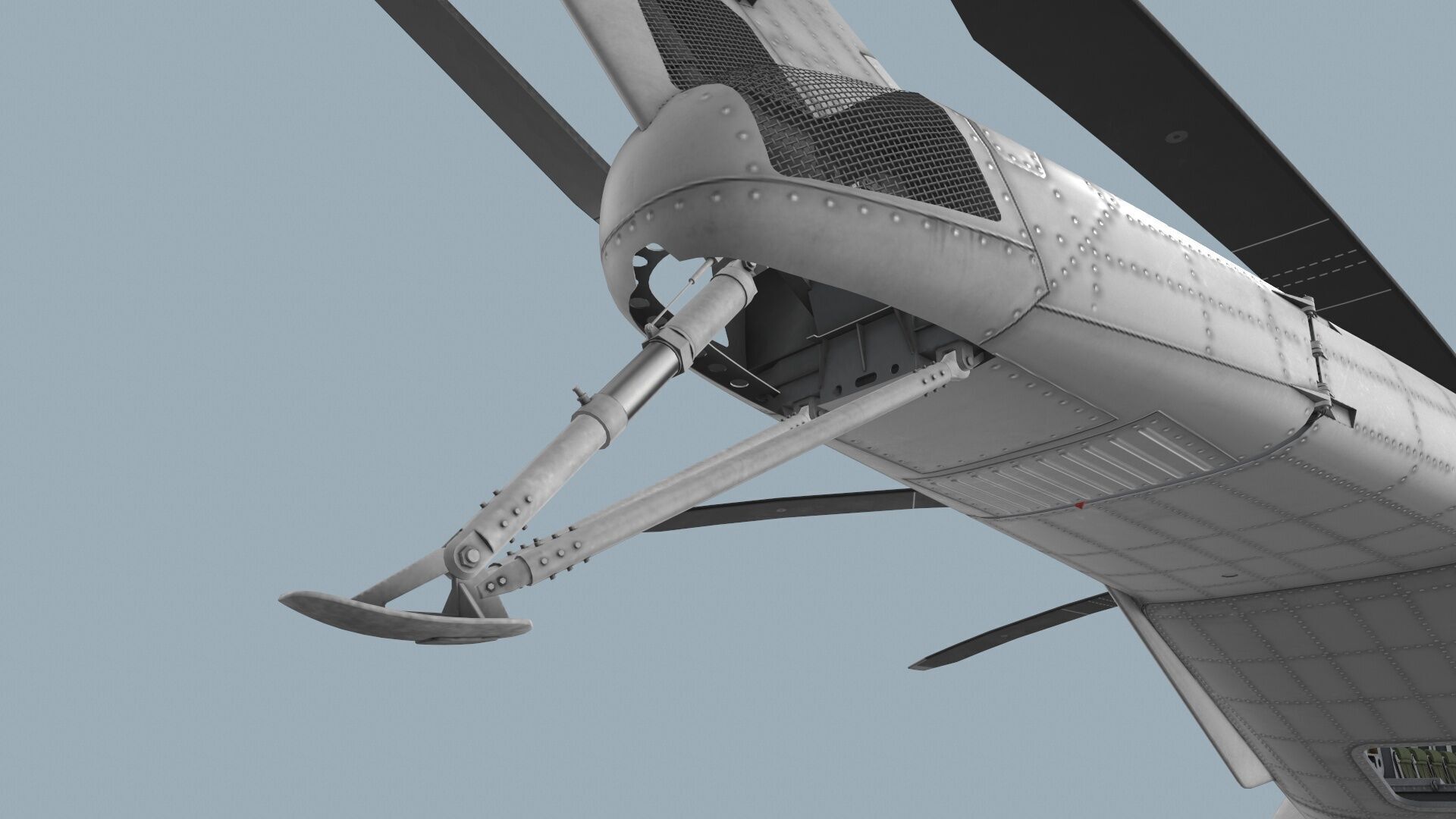  MH-53E Sea Dragon Blank Livery Complex Animtion Low-poly 3D model_13