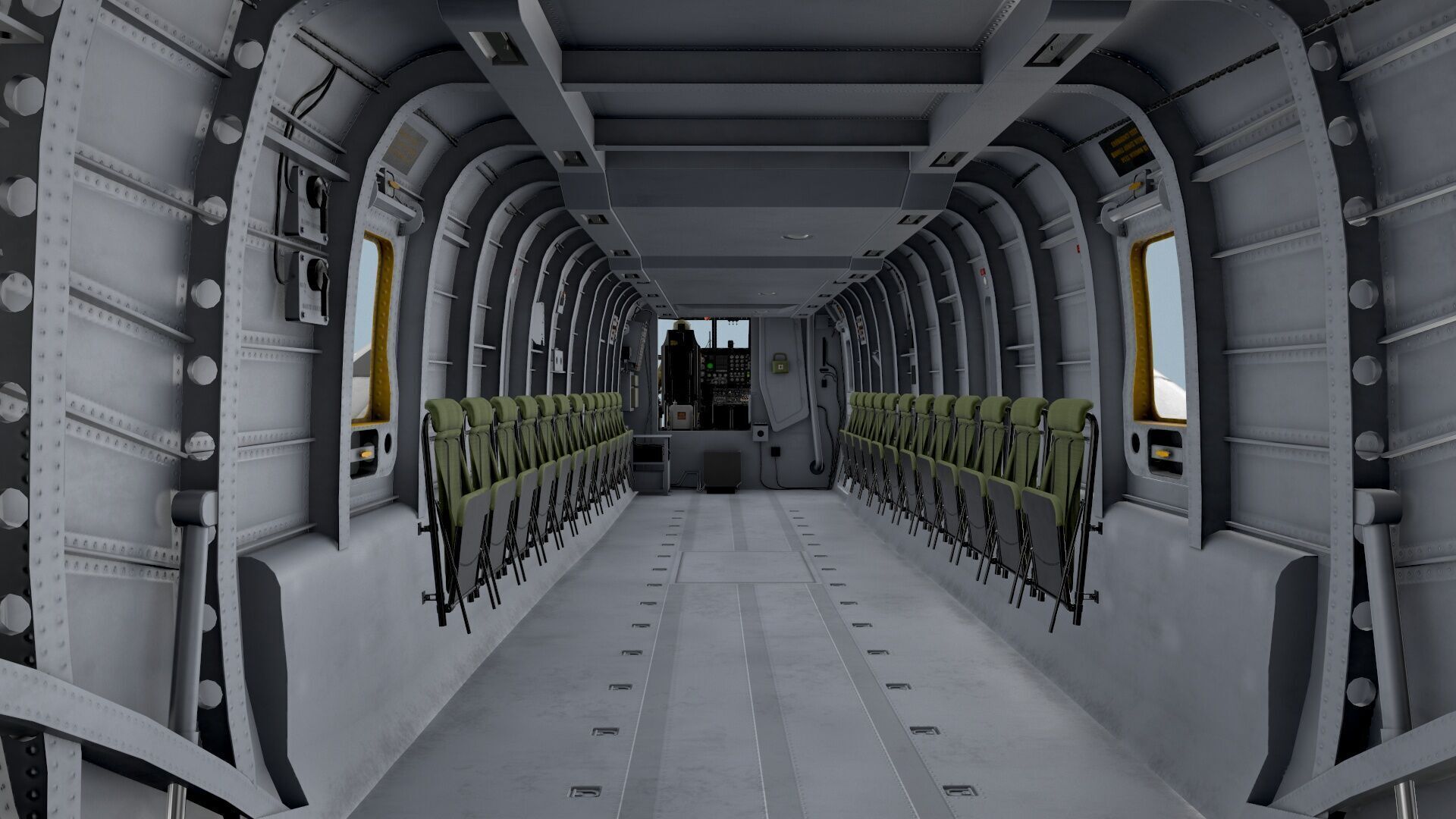  MH-53E Sea Dragon Blank Livery Complex Animtion Low-poly 3D model_19