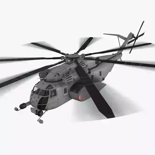  MH-53E Sea Dragon Blank Livery Complex Animtion Low-poly 3D model