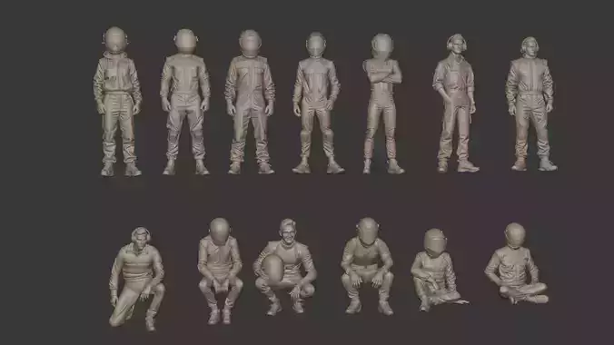 Sport race team figure 