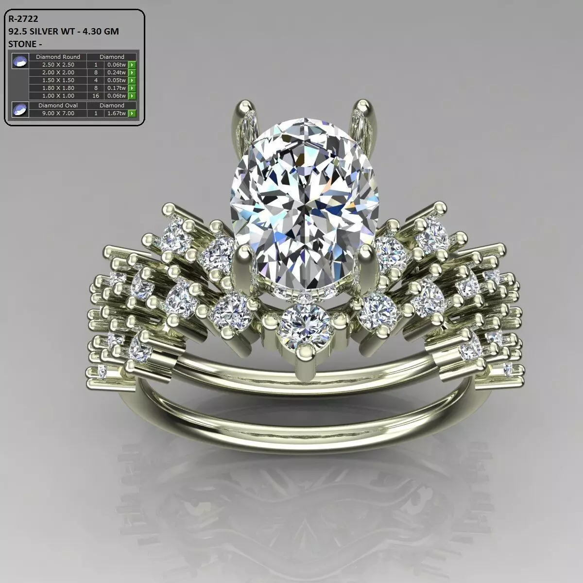 Solitaire Ring 3D print model_0