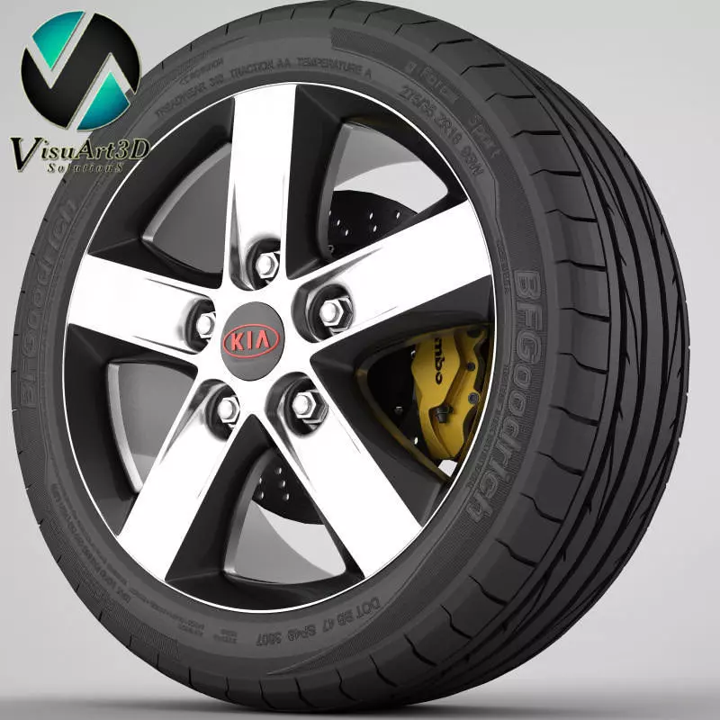 Wheel Kia 1 3D model