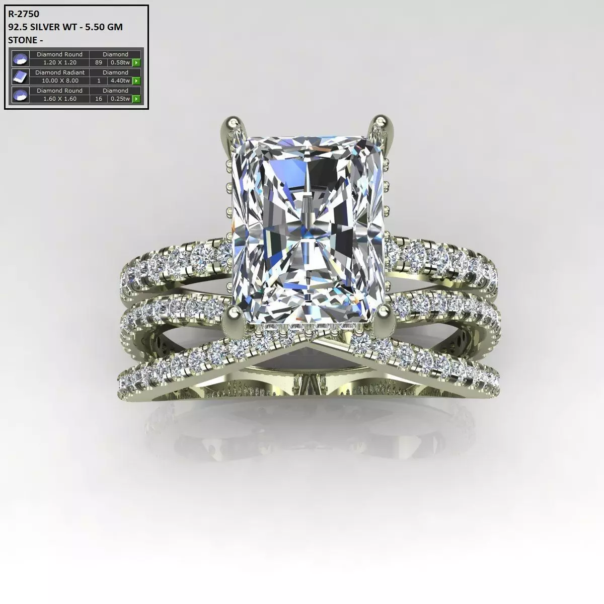 Solitaire Ring 3D print model_0