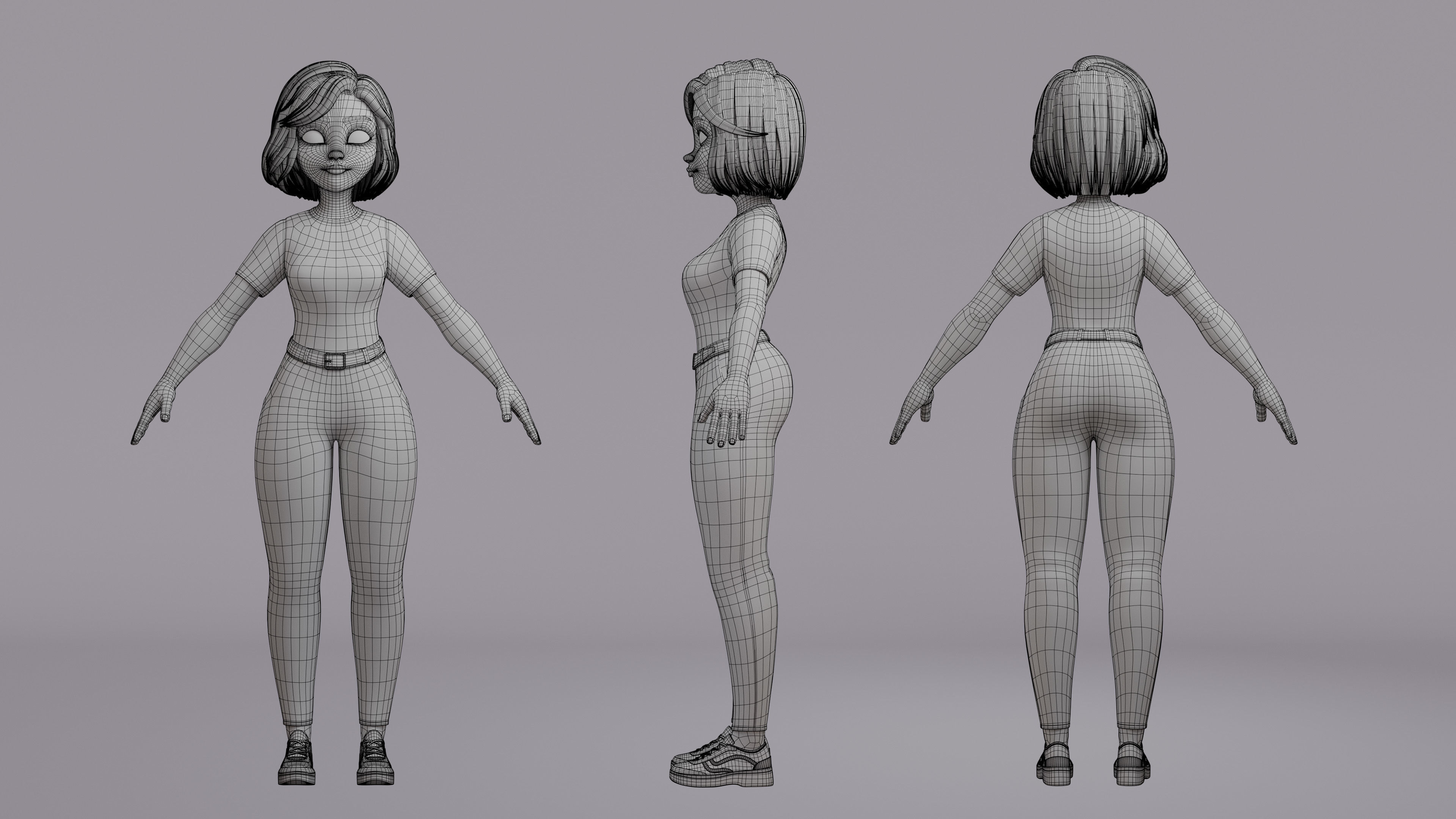 Cartoon Family Rigged 3D Model Collection_12