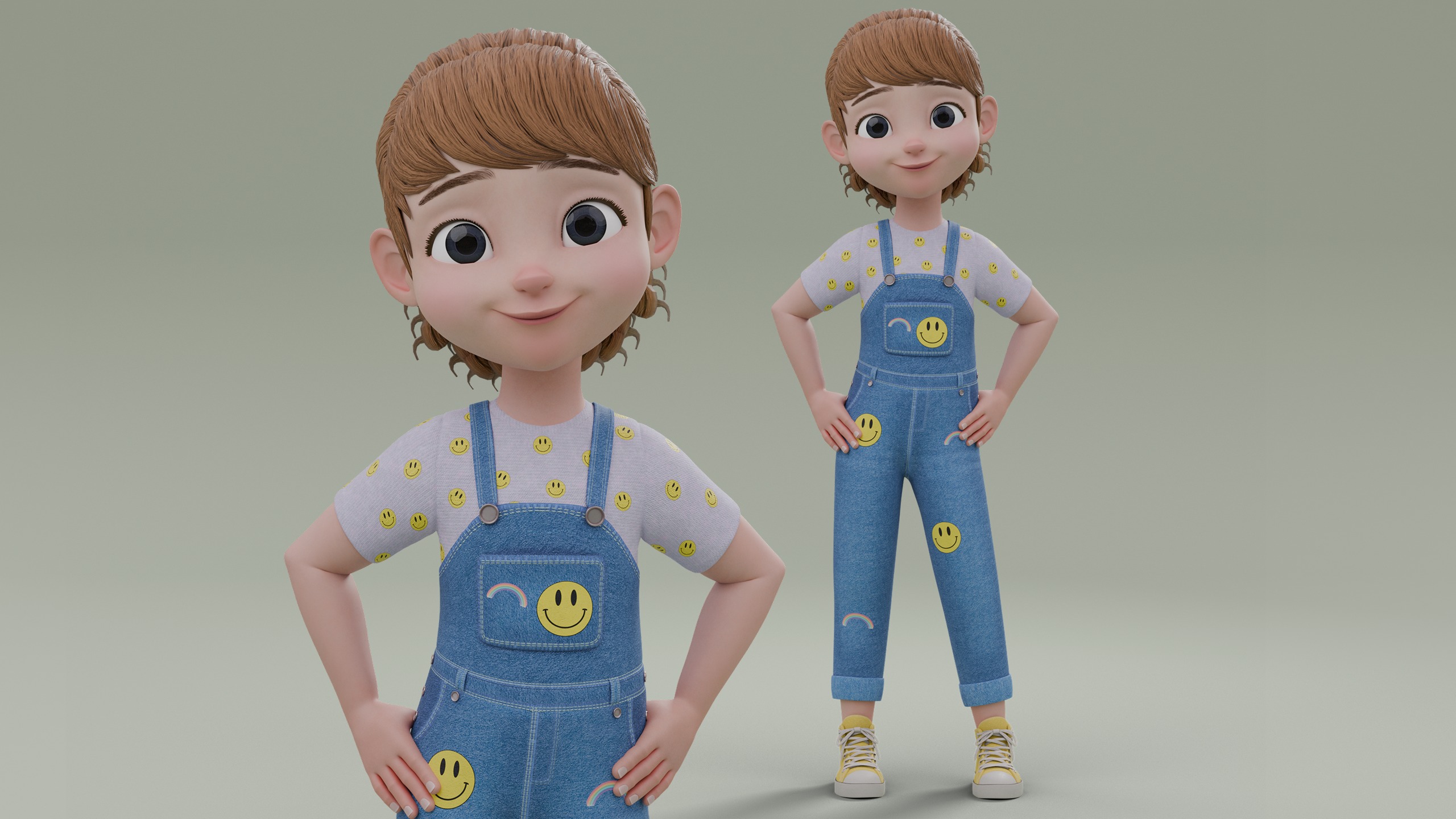 Cartoon Family Rigged 3D Model Collection_7
