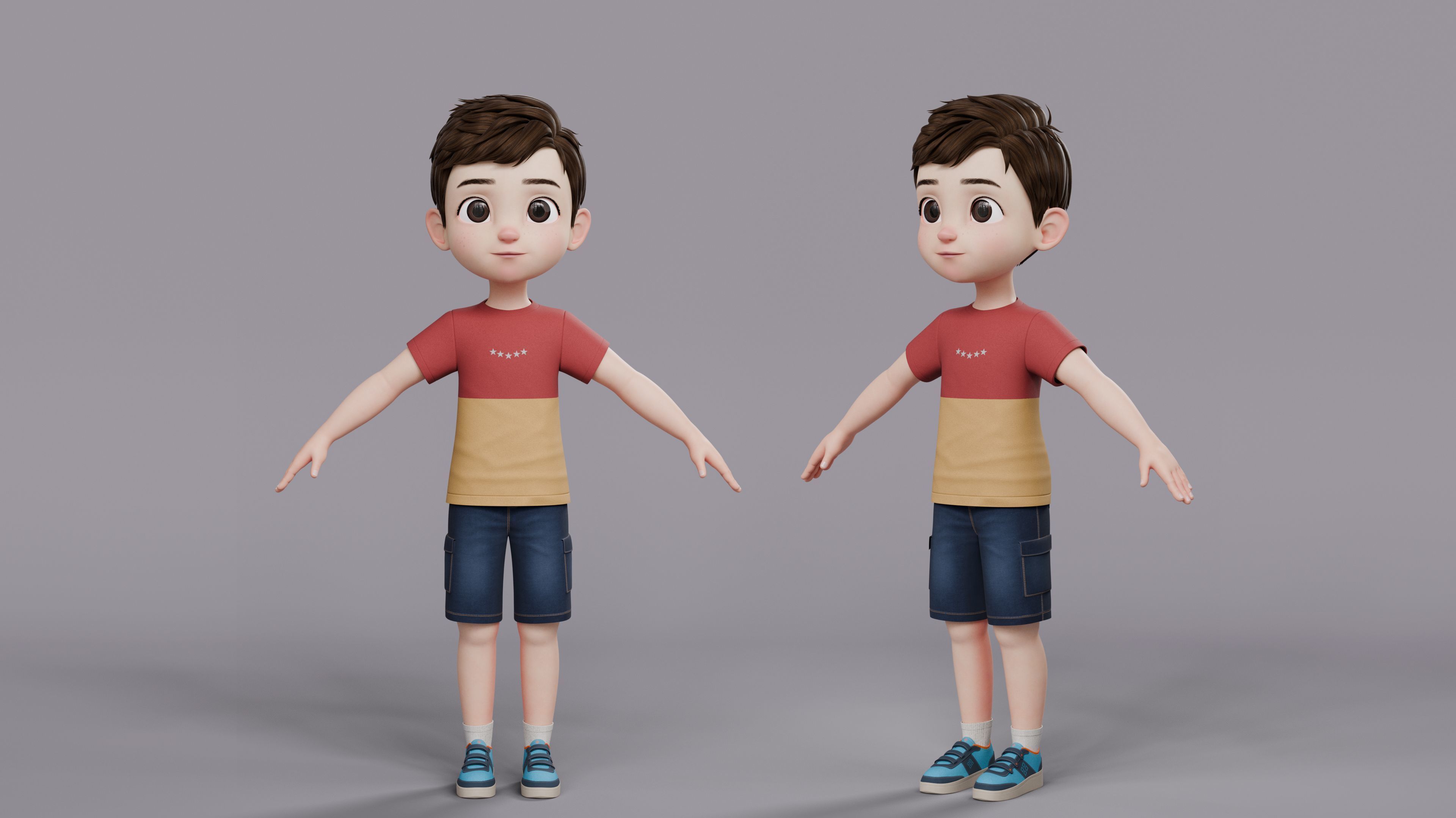 Cartoon Family Rigged 3D Model Collection_15