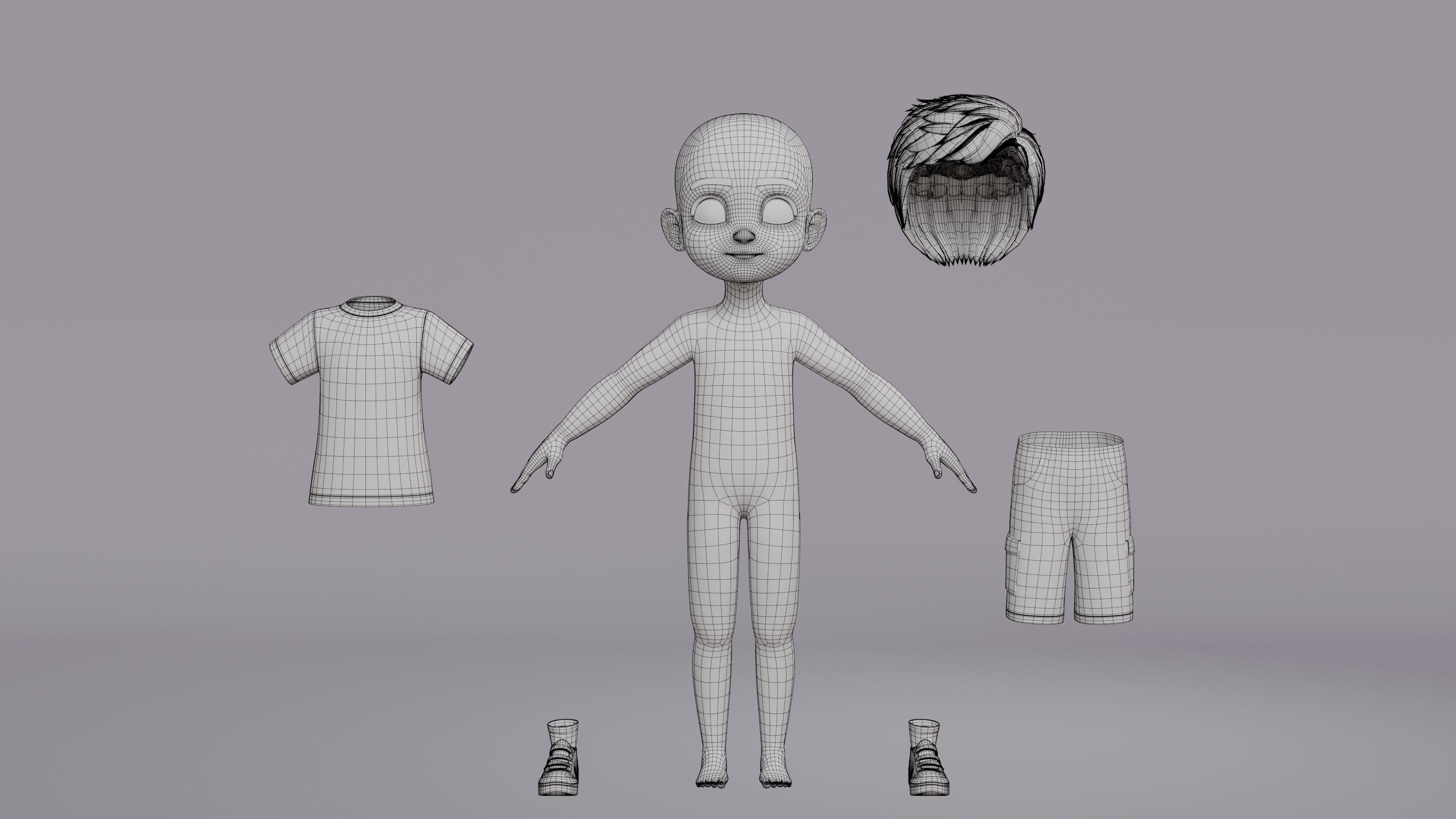 Cartoon Family Rigged 3D Model Collection_14