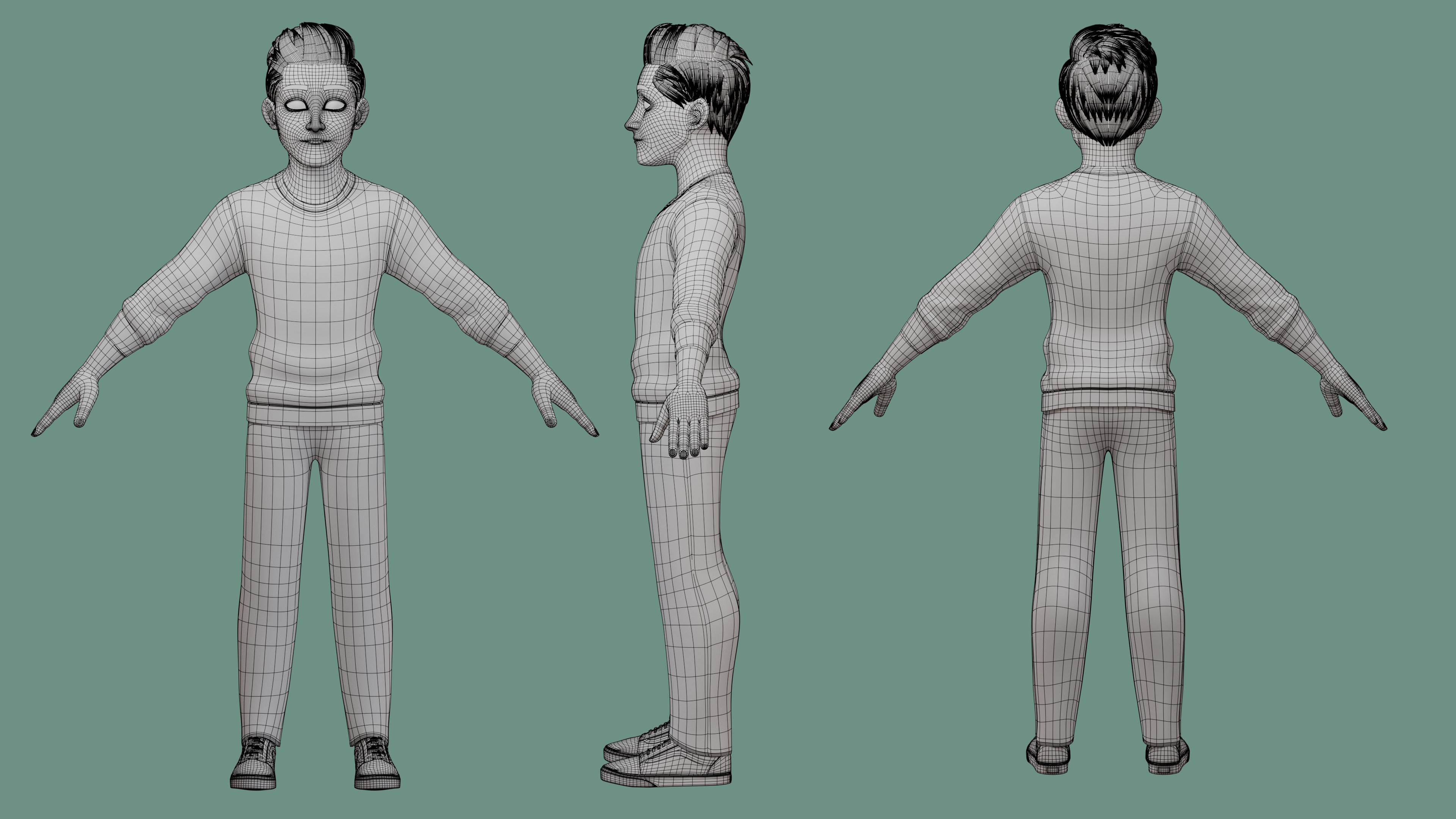 Cartoon Family Rigged 3D Model Collection_5