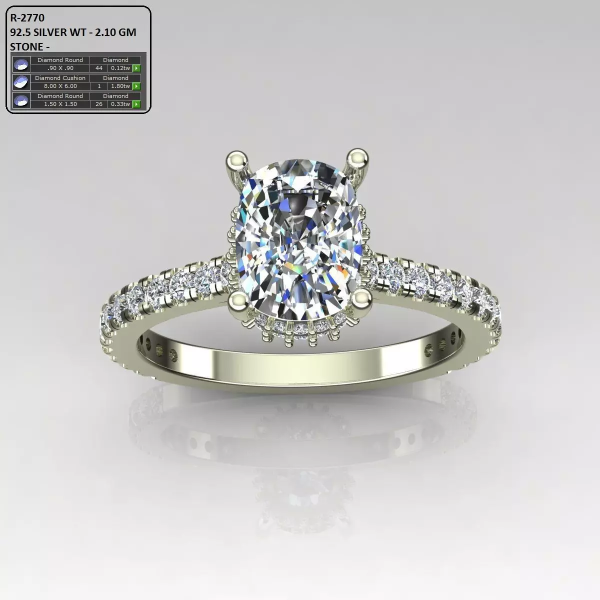 Solitaire Ring 3D print model_0