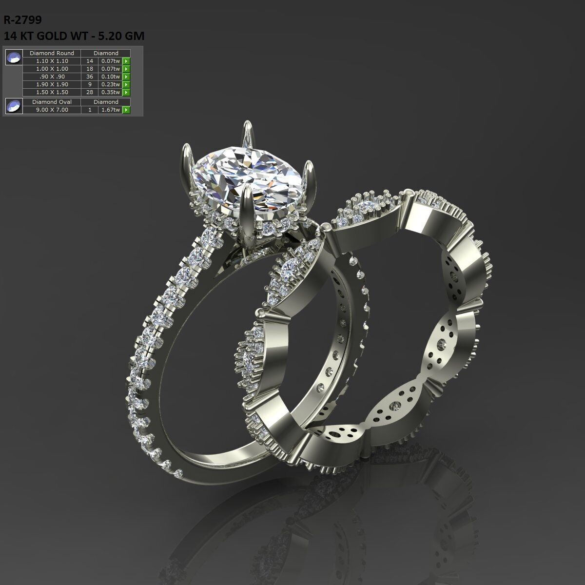 Solitaire Ring 3D print model_1