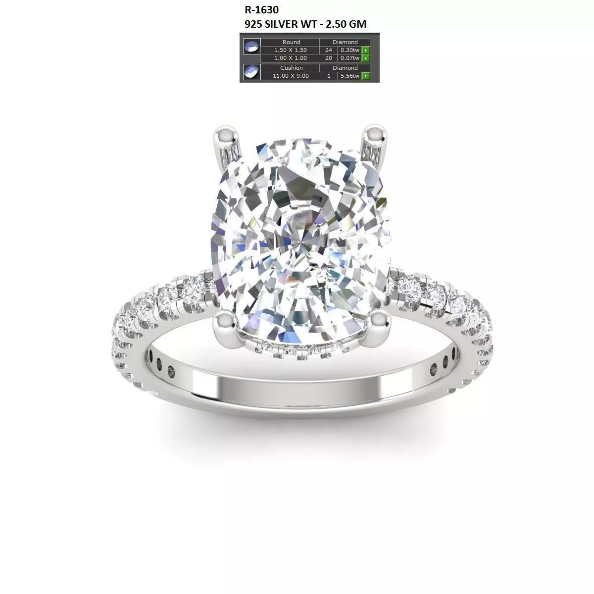 Solitaire Ring 3D print model