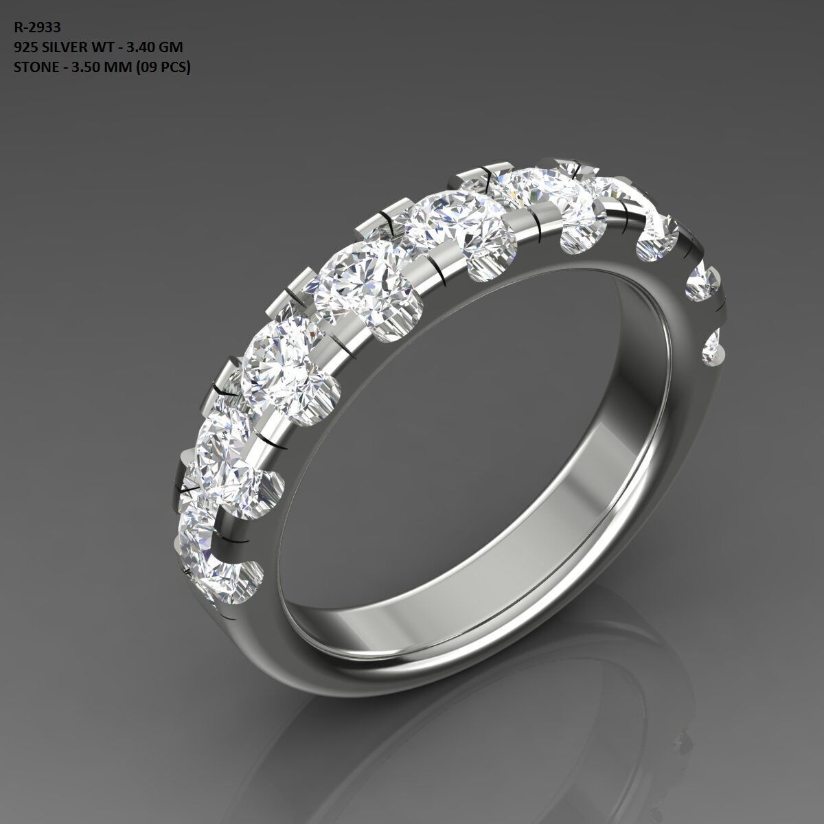 Band Ring 3D print model_2