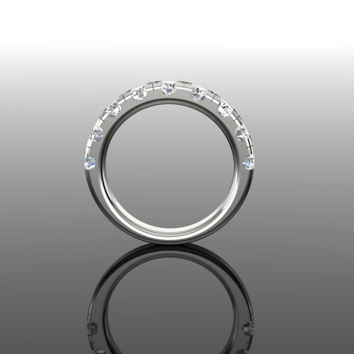 Band Ring 3D print model_1