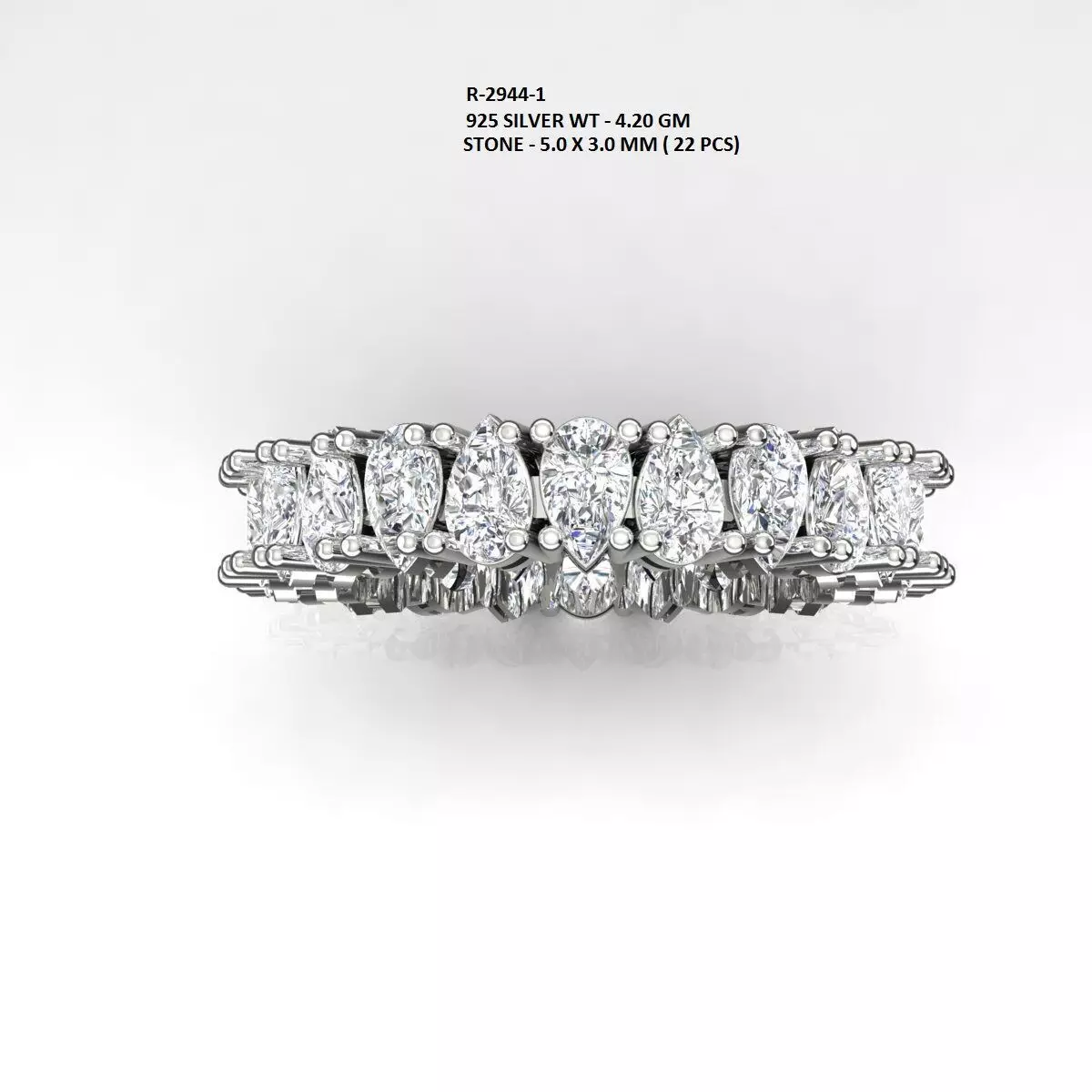 Band Ring 3D print model_0