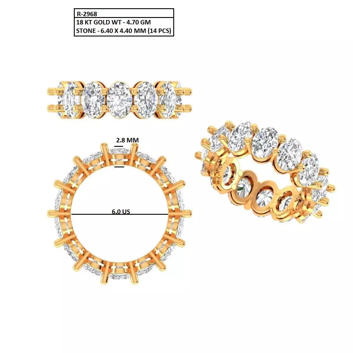 Band Ring 3D print model