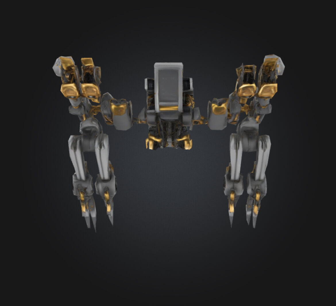 Futuristic Robotic Drone FRD-01 Low-poly 3D model_6