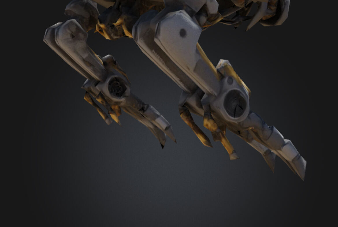 Futuristic Robotic Drone FRD-01 Low-poly 3D model_23