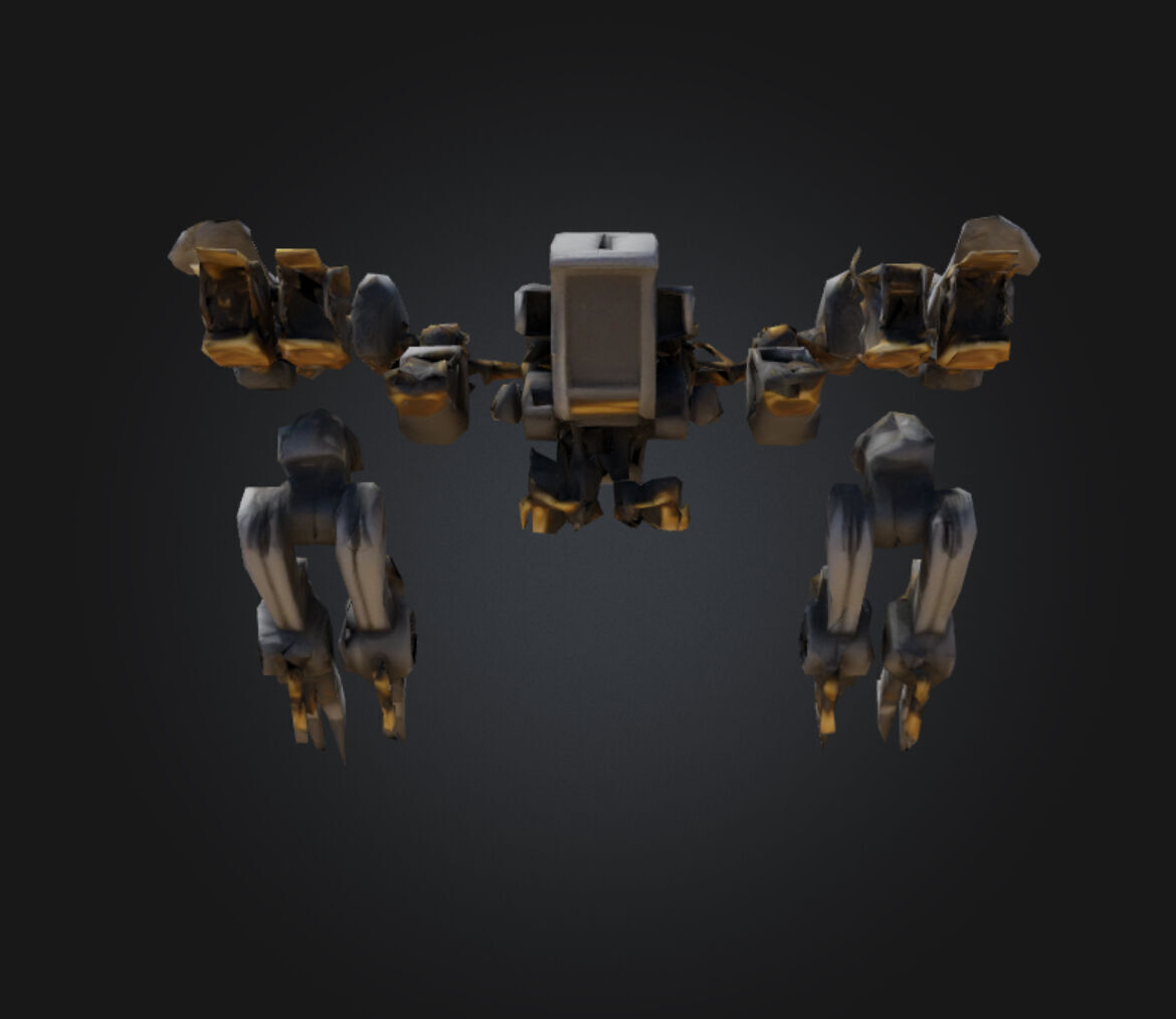 Futuristic Robotic Drone FRD-01 Low-poly 3D model_20