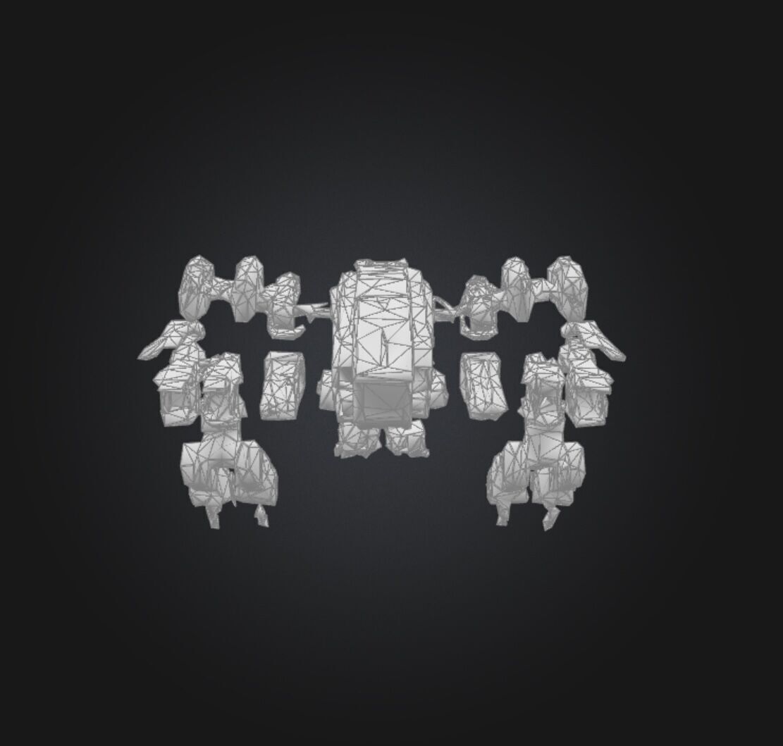 Futuristic Robotic Drone FRD-01 Low-poly 3D model_16