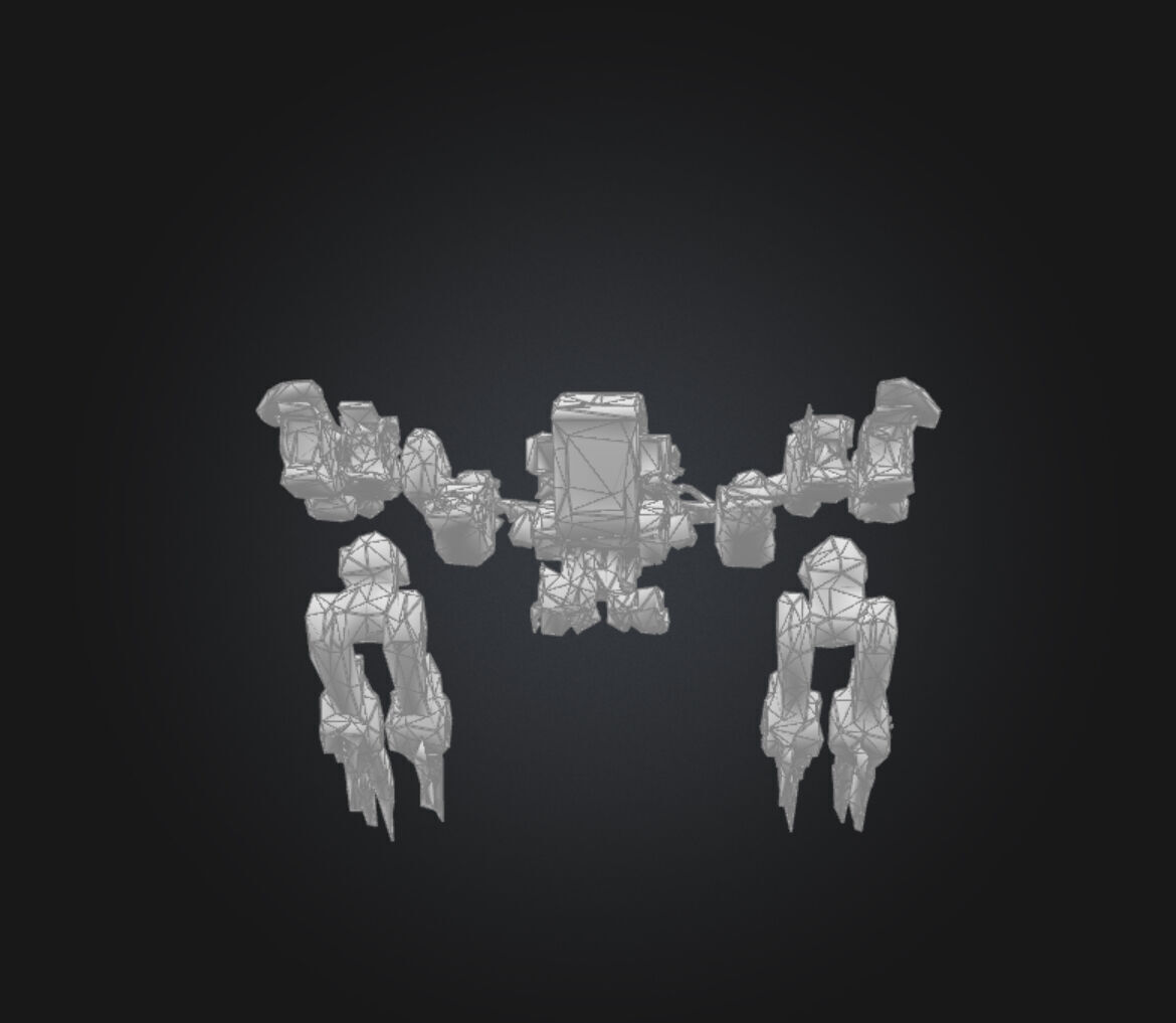 Futuristic Robotic Drone FRD-01 Low-poly 3D model_17