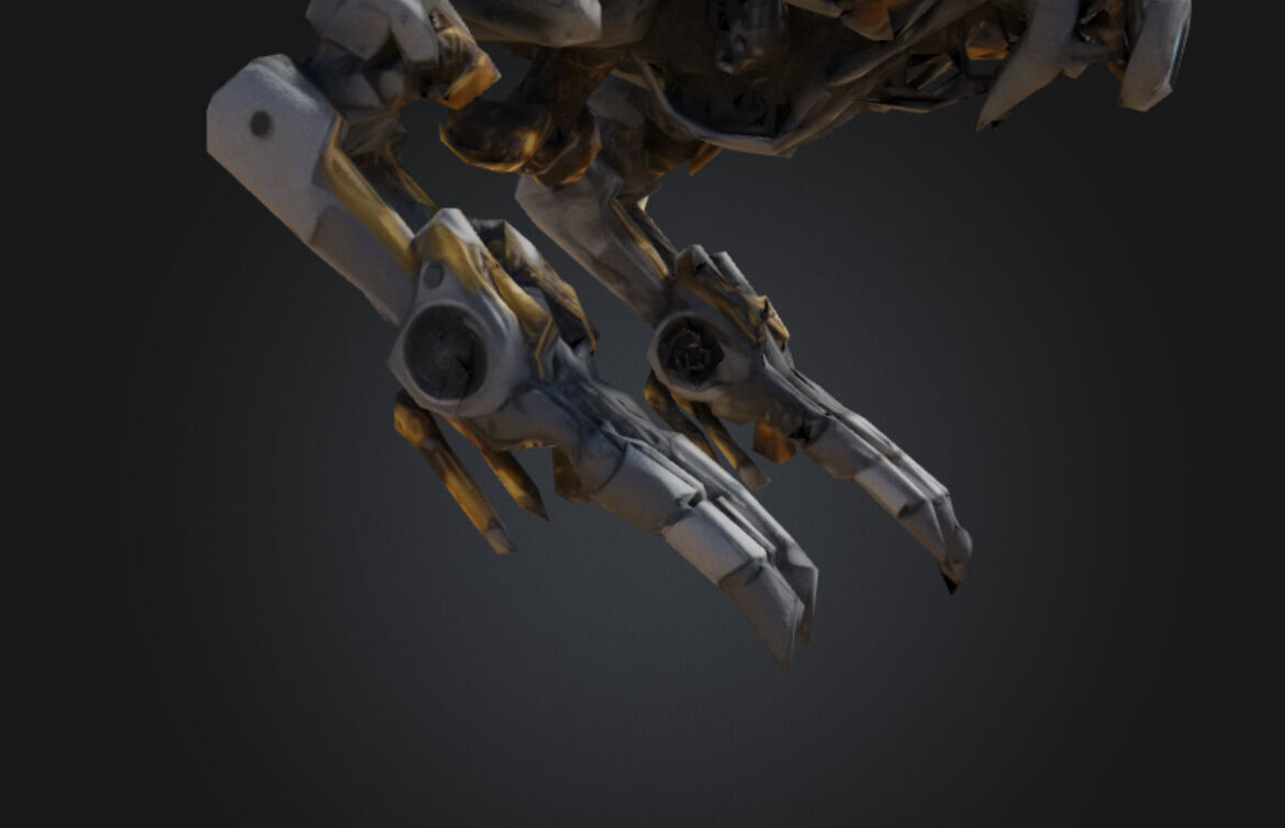 Futuristic Robotic Drone FRD-01 Low-poly 3D model_24