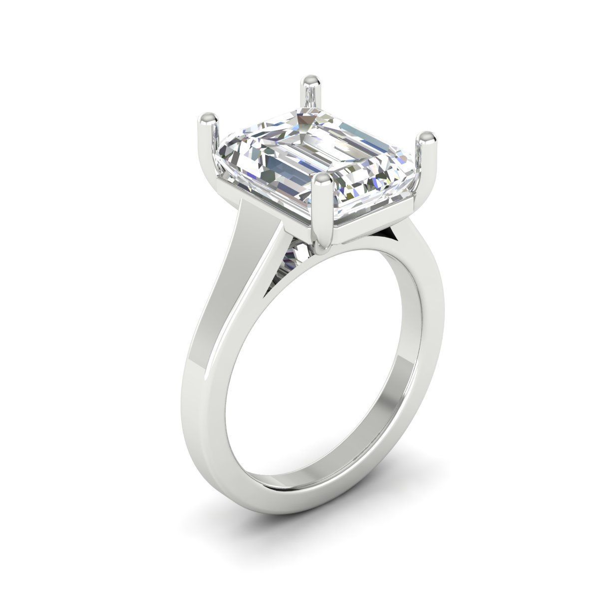 Solitaire Ring 3D print model_1