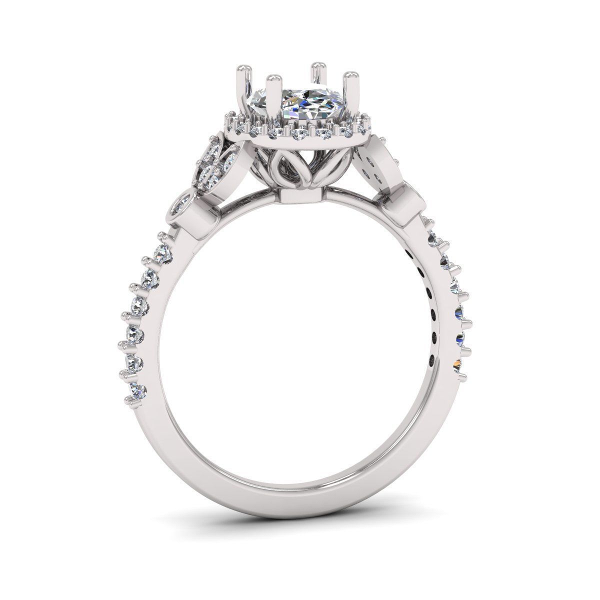 Solitaire Ring 3D print model_1