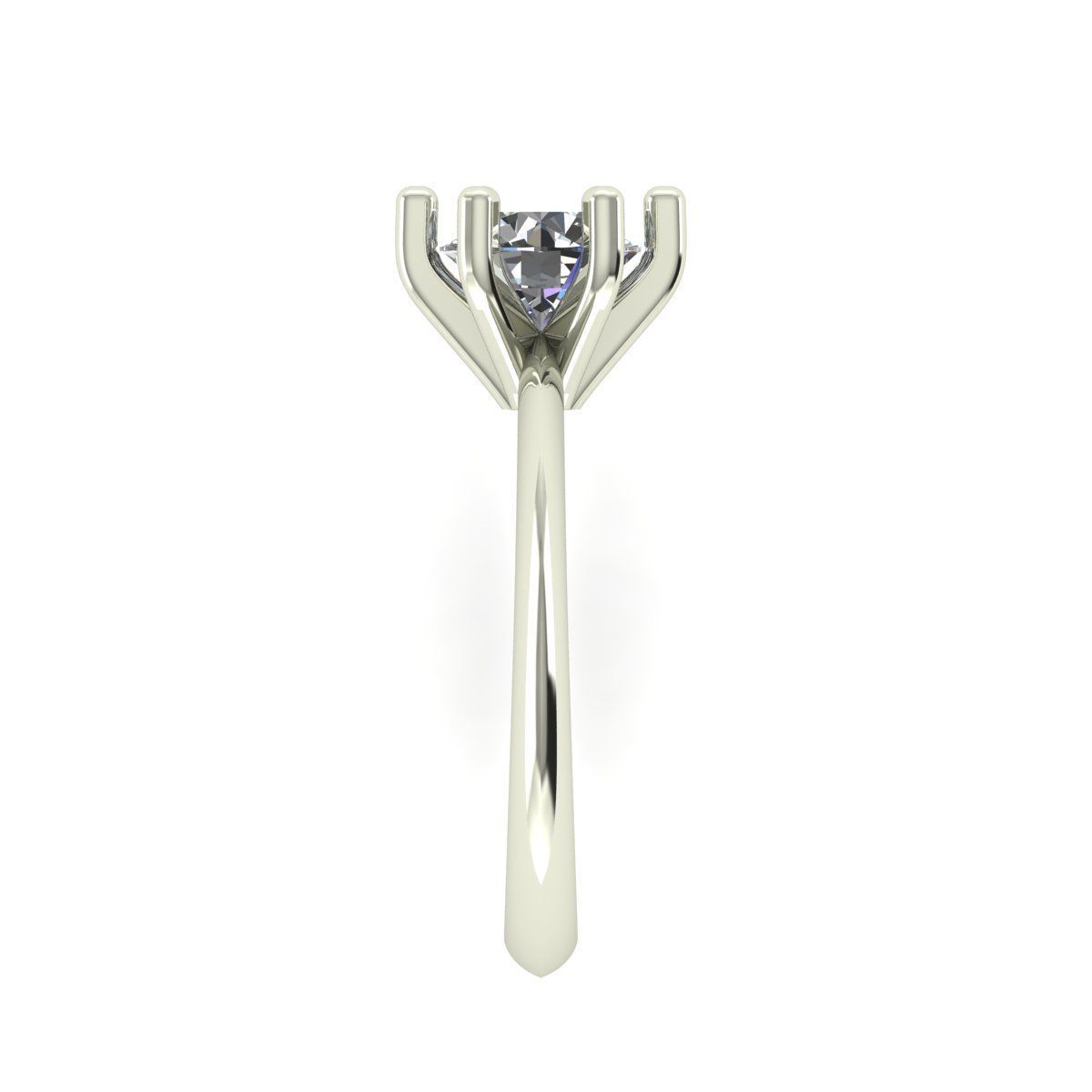 Solitaire Ring 3D print model_1