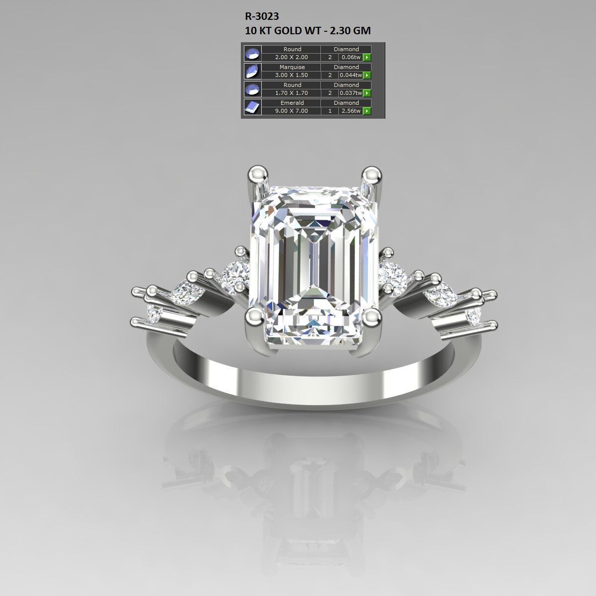 Solitaire Ring 3D print model_2